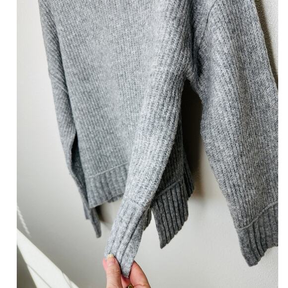 The Workshop Gray Keepin It Cozy Knit Boxy Long Sleeve Sweater M - Picture 7 of 16